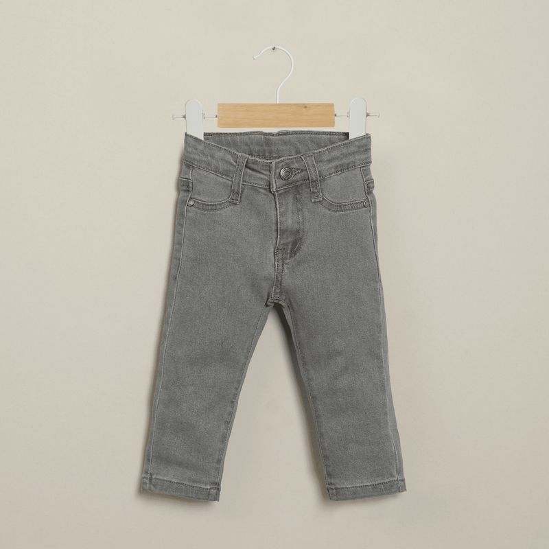 OPALINE - Jeans recto grafito de niño 40561