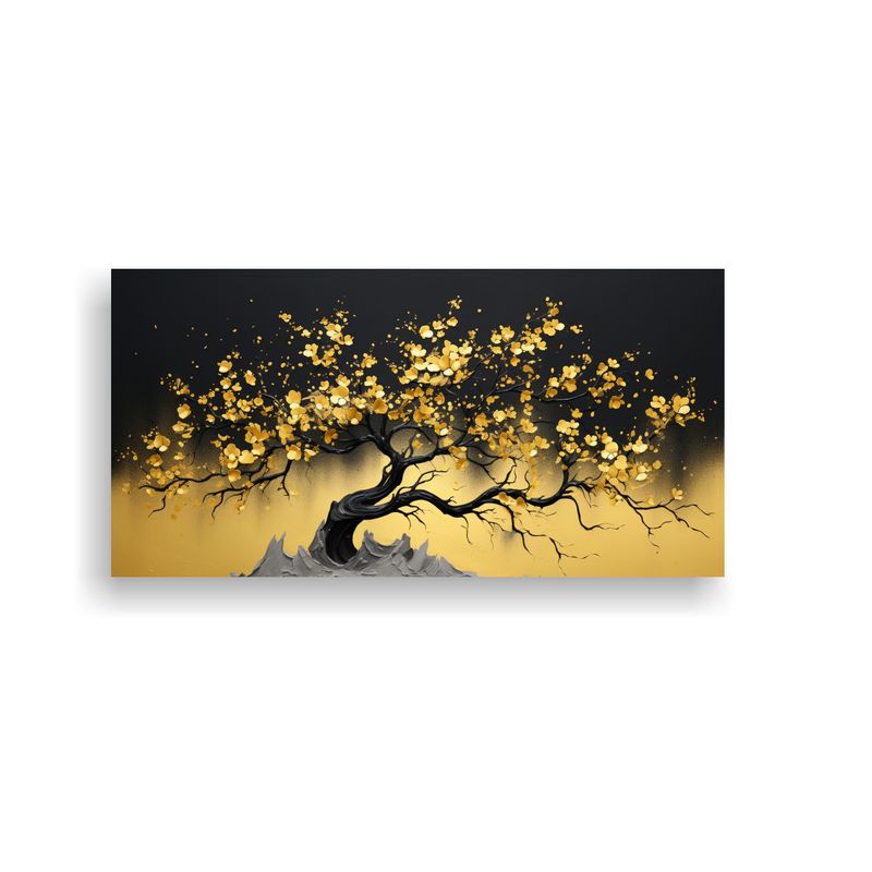 GENERICO - Arte De Pared Composición Dinámica Árbol De 60x30 Cm