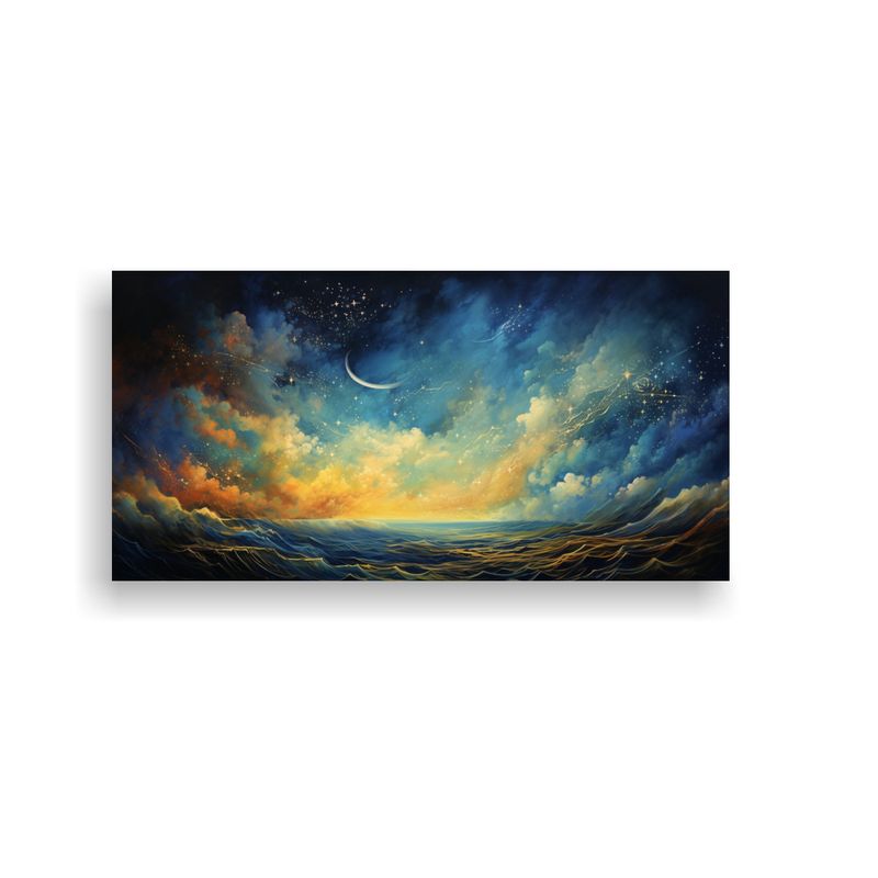 GENERICO - Cuadro Lienzo Alta Calidad Poder Nocturno 80x40 Cm