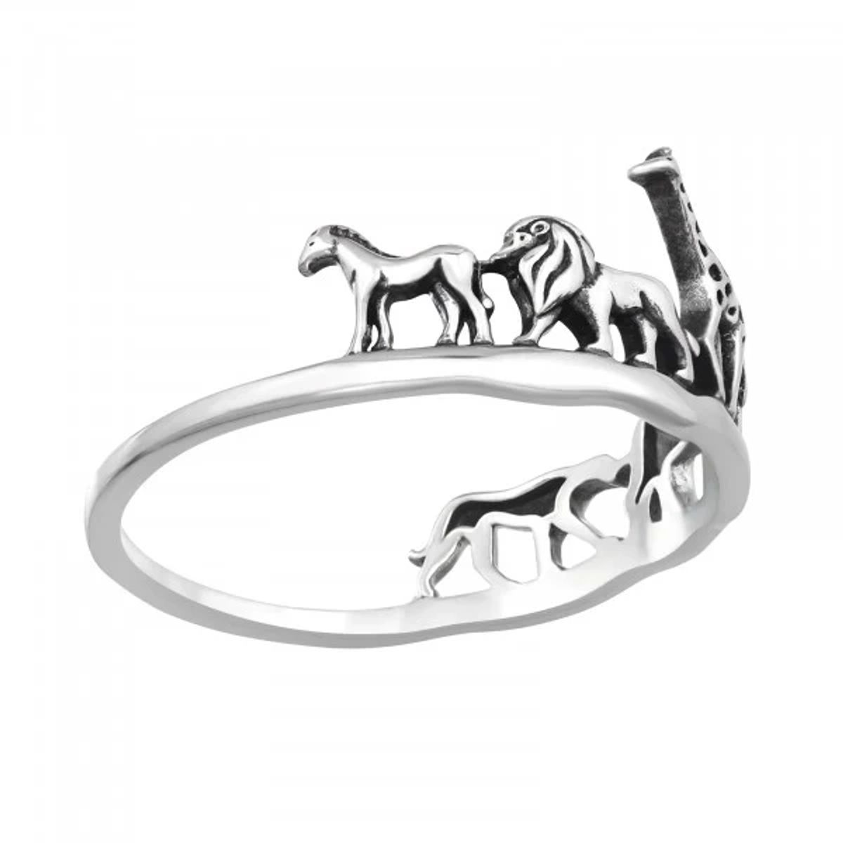 GOIA - Anillo Mujer Zoo Animales Plata