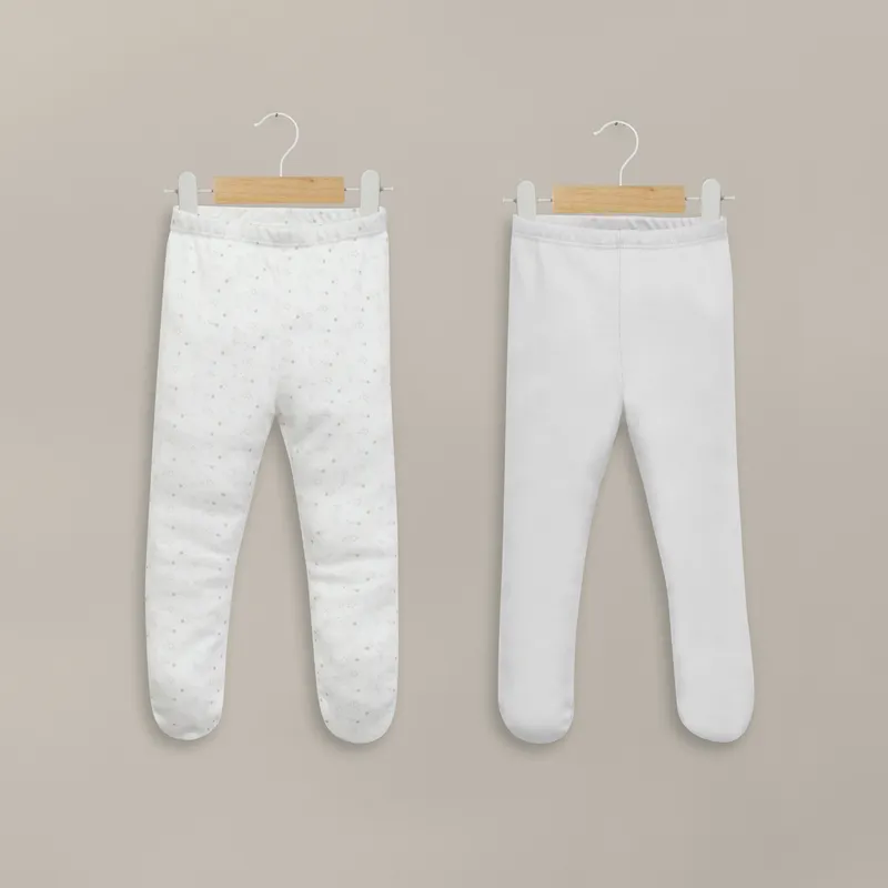 OPALINE - Pack de 2 panty ballerina blanca unisex 40678