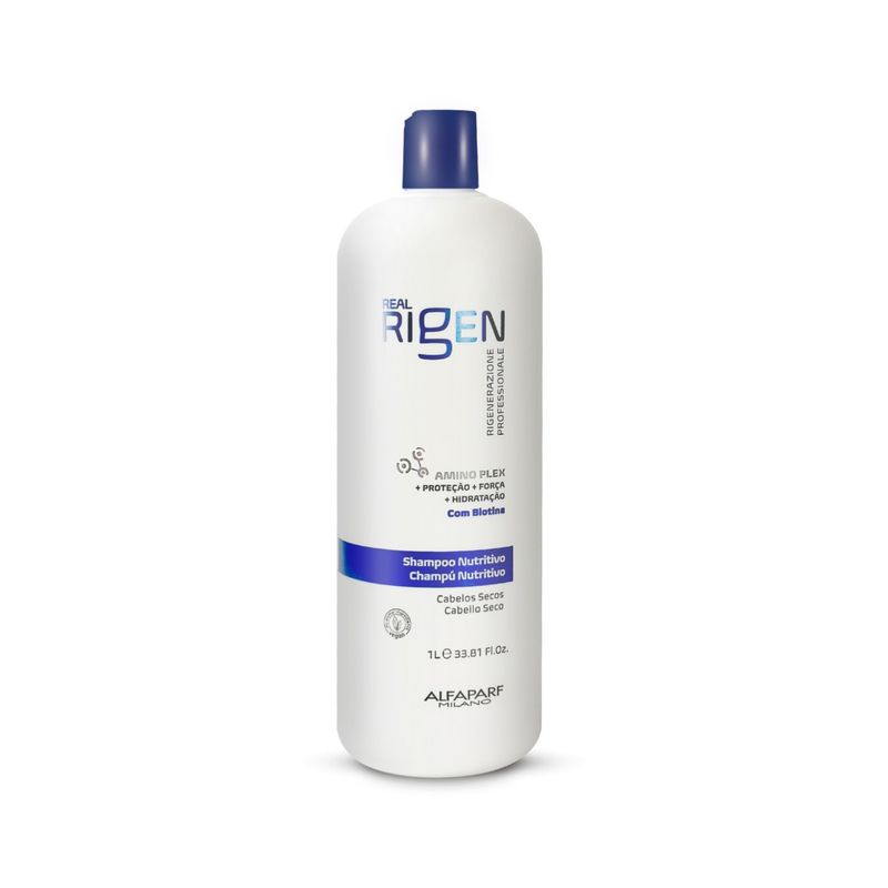 ALFAPARF MILANO - SHAMPOO ALFAPARF REAL RIGEN NUTRICIÓN 1LT CABELLO SECO O NORMAL