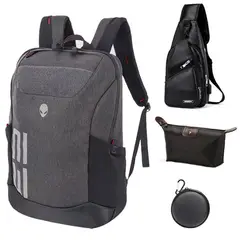 BRO TOUMI - Mochila Dell Notebook Impermeable Y Toumi 4 en 1 Cartera de viajes
