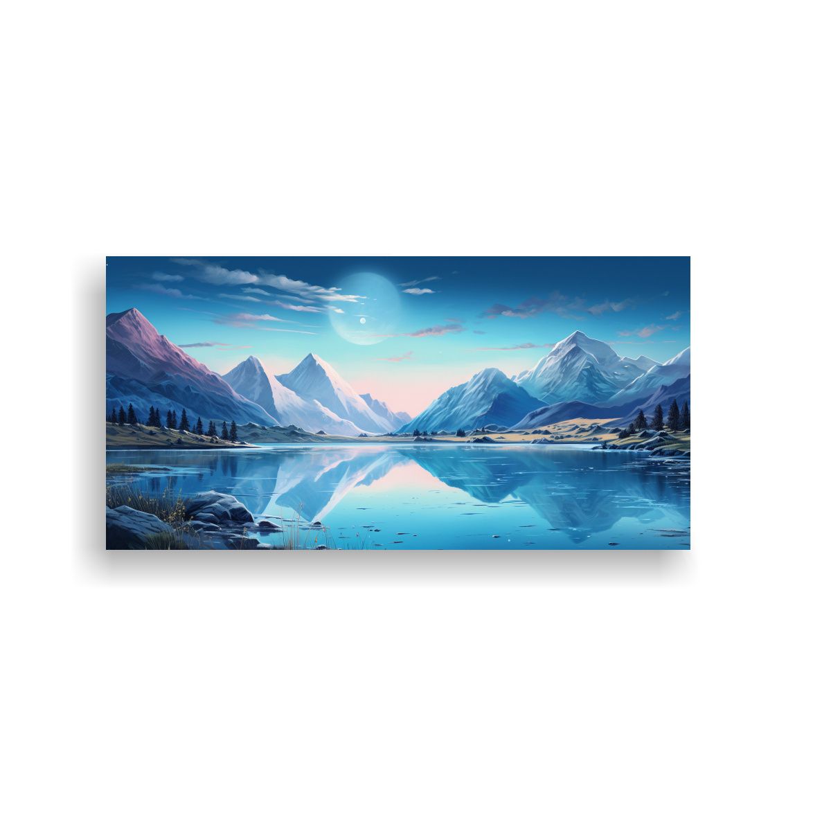 GENERICO - Pintura Abstracta Regalo Creativo De Arte Con 100x50 Cm