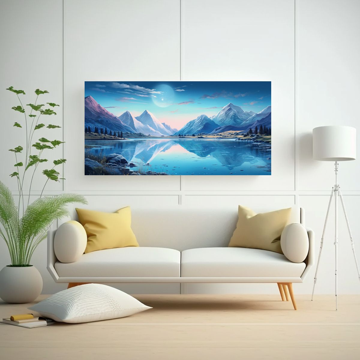 GENERICO - Pintura Abstracta Regalo Creativo De Arte Con 100x50 Cm