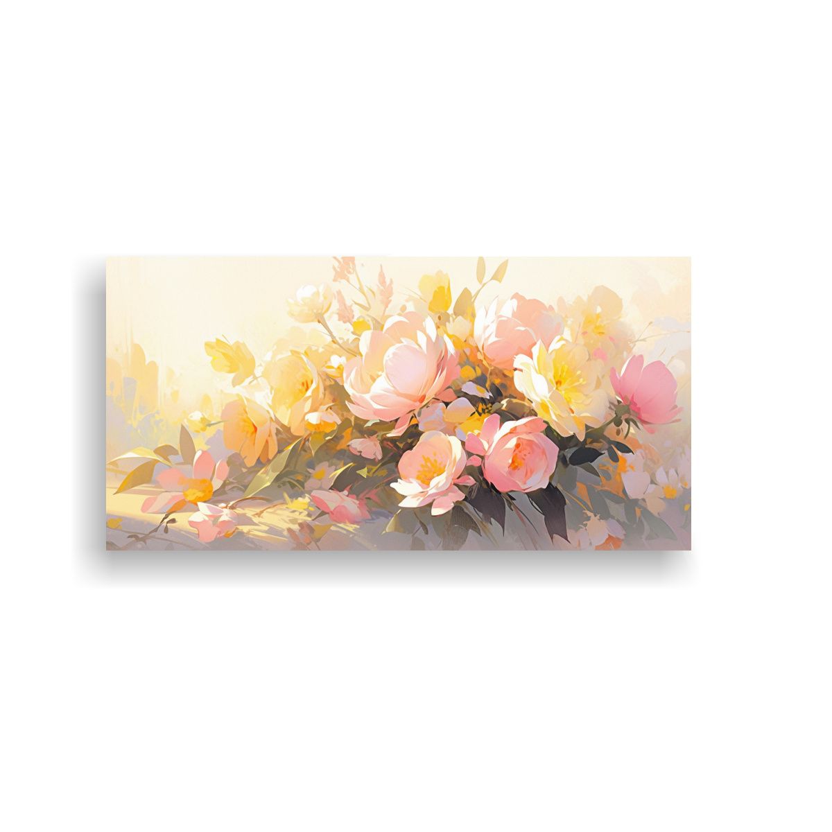 GENERICO - Pintura En Lienzo Estilo Galería De Flores 80x40 Cm