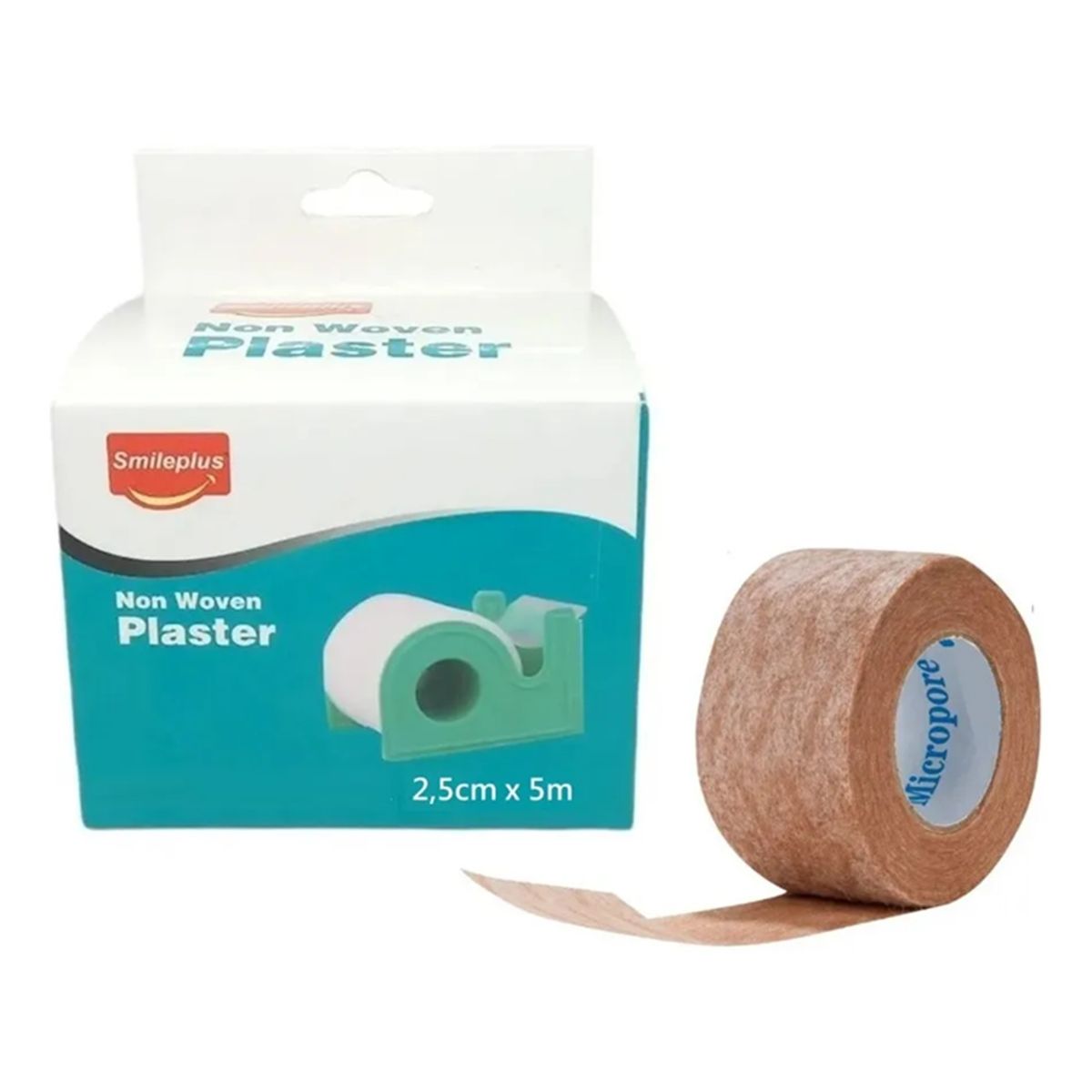 GENERICO - Cinta Adhesiva Micropore Tira 25cm X 5mts Con Dispensador