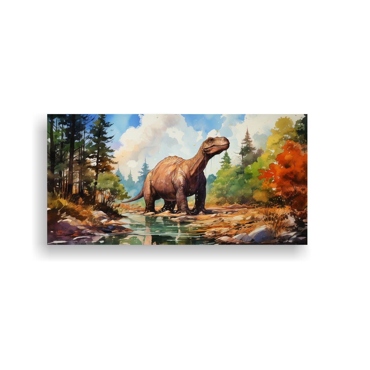 GENERICO - Lienzo Estilo Galería Exposición De 100x50 Cm