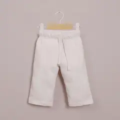 OPALINE - Pantalón de buzo crema de niña 40729