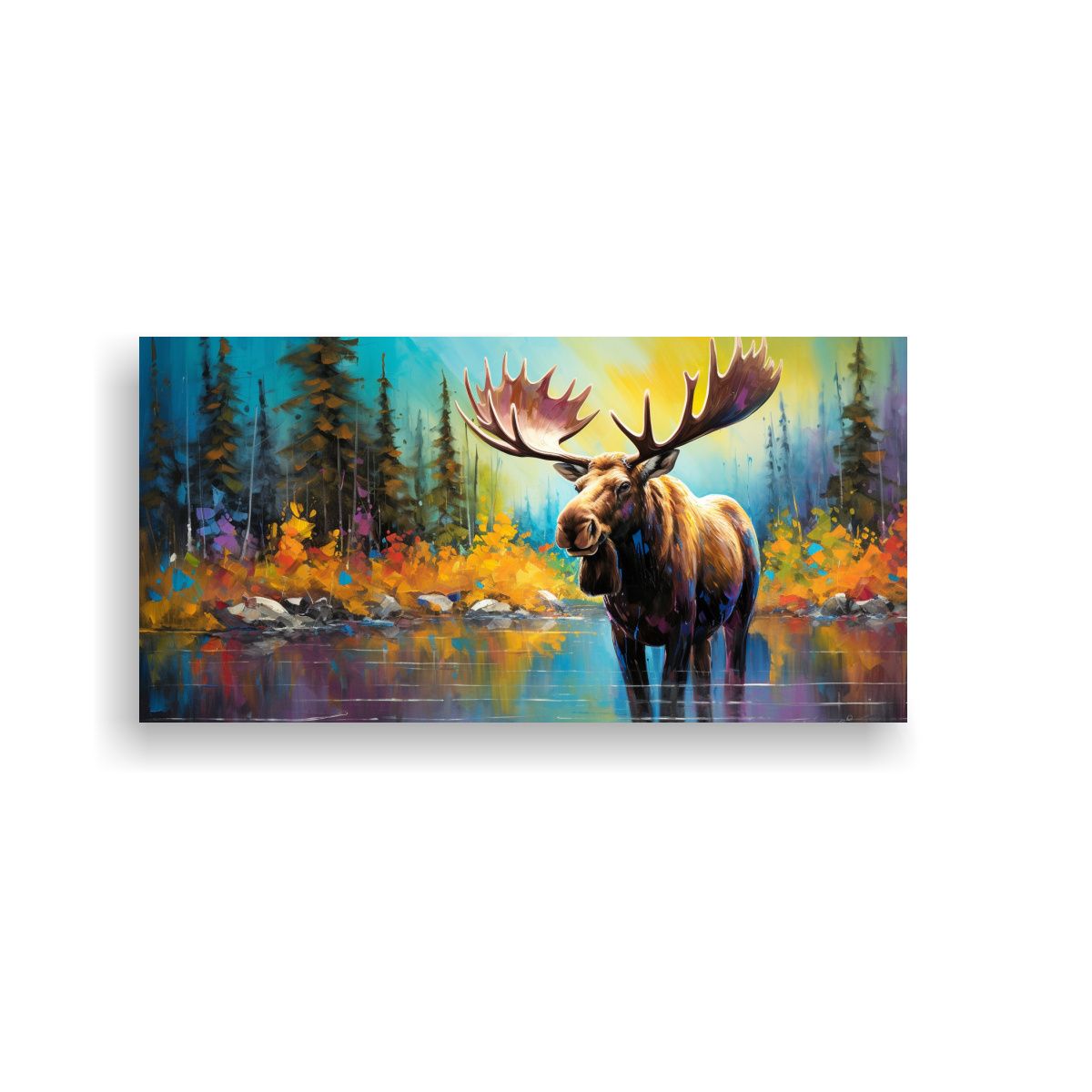 GENERICO - Pintura Al Estilo óleo Inspiradora Estilo 60x30 Cm