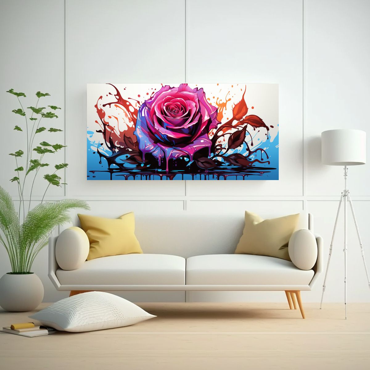 GENERICO - Cuadro Inspirador Equilibrio Visual Lienzo 60x30 Cm