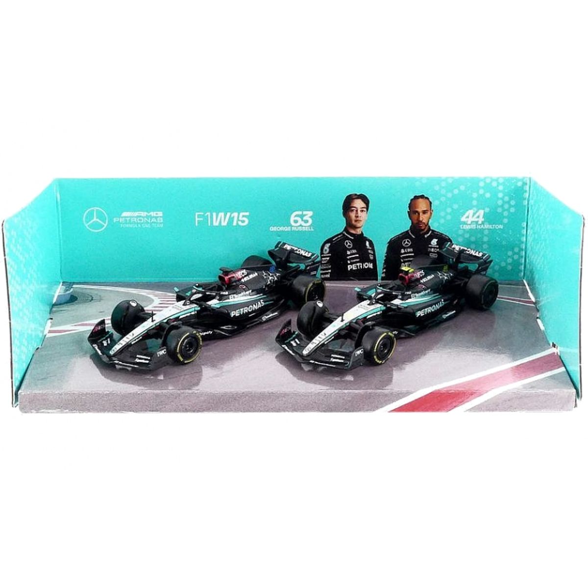 BBURAGO - BURAGO 38201 1-43 MERCEDES F1 RACING 2 PACK FORMULA 1