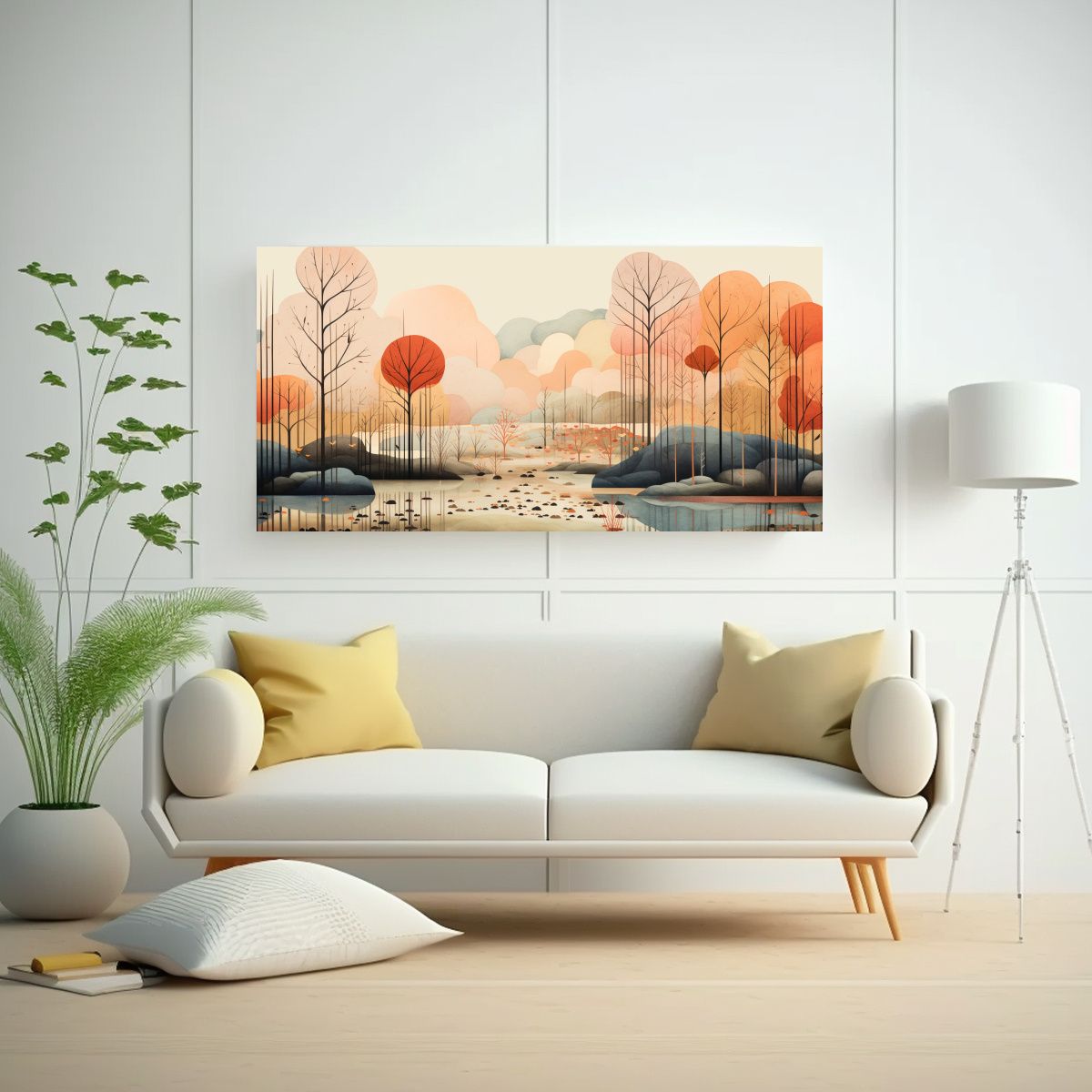 GENERICO - Lienzo De Tela Urbano Reinterpretación 80x40 Cm