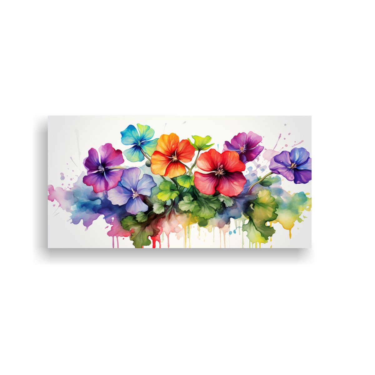 GENERICO - Cuadro Abstracto Moderno Para Dormitorio 100x50 Cm