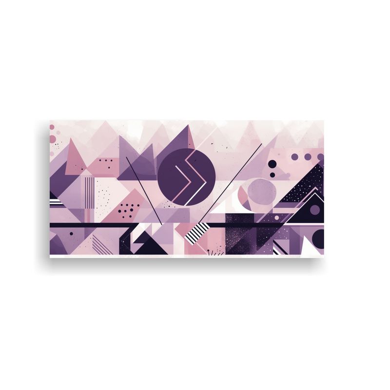 GENERICO - Cuadros Decorativos Con Formas Geométricas 60x30 Cm