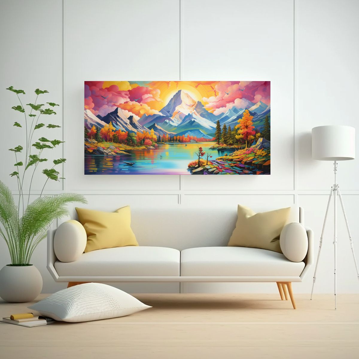 GENERICO - Pintura De Decoración De Arte Fino Tema De 100x50 Cm
