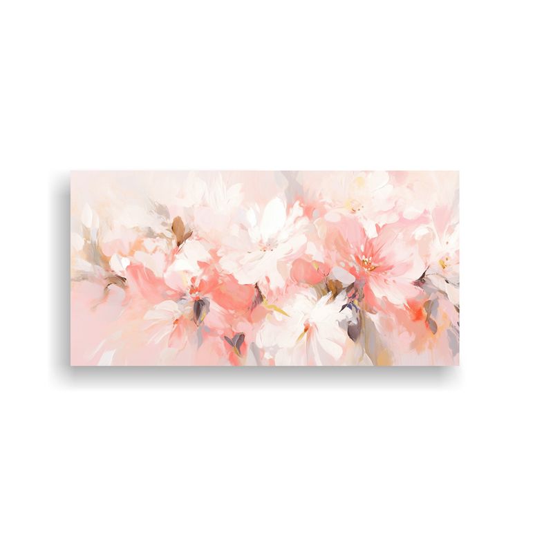 GENERICO - Cuadro Forma Bonito Pintura De Flores Blancas Y 60x30 Cm