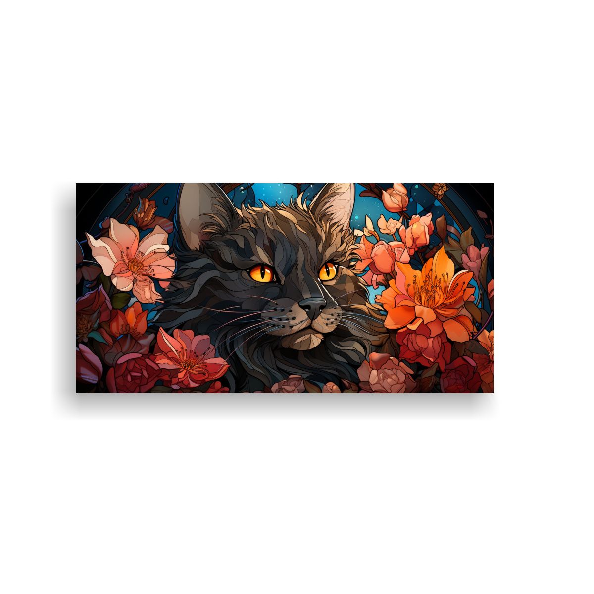 GENERICO - Arte Digital Para Ventana De Vidrio Manchado Con 60x30 Cm