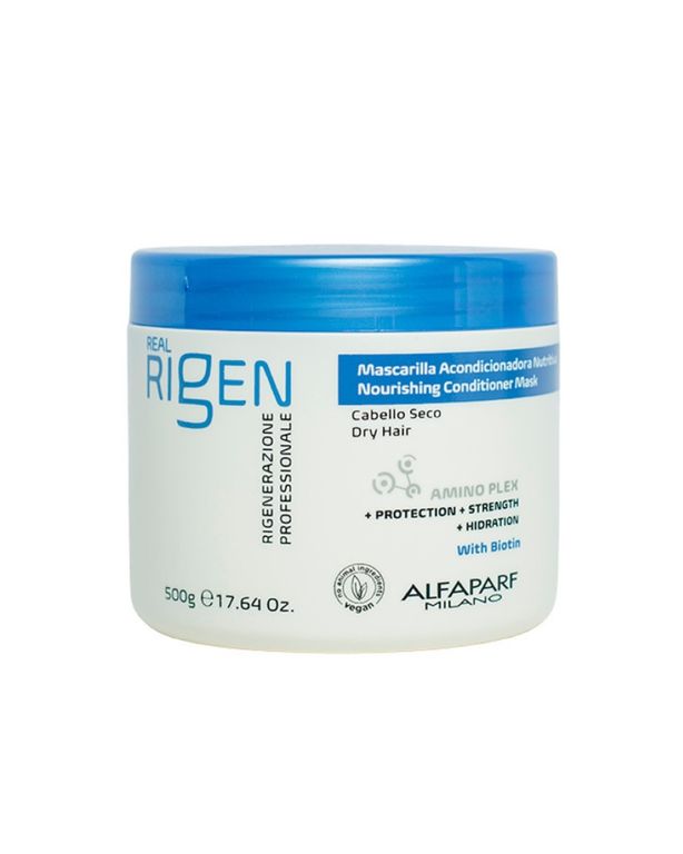 MASCARILLA ALFAPARF REAL RIGEN NUTRITIVA - CABELLO SECO 500 ML