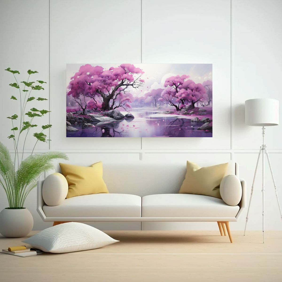 GENERICO - Pintura Abstracta Vintage Obra Maestra De 80x40 Cm