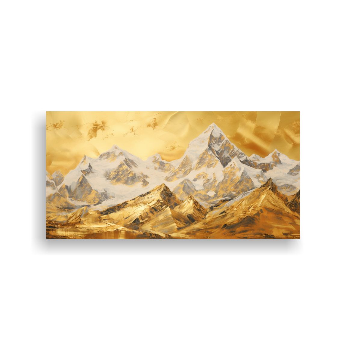 GENERICO - Cuadro En Lienzo De Montañas Famosas Con Tonos 80x40 Cm