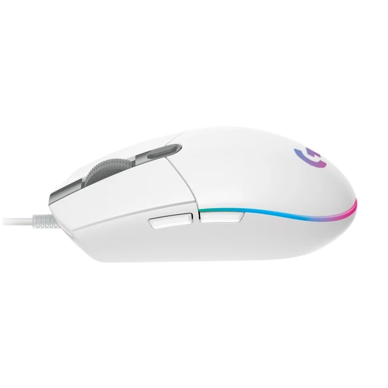 LOGITECH - MOUSE LOGITECH G102 LIGHTSYNC RGB GAMER 6 BOTONES BLANCO