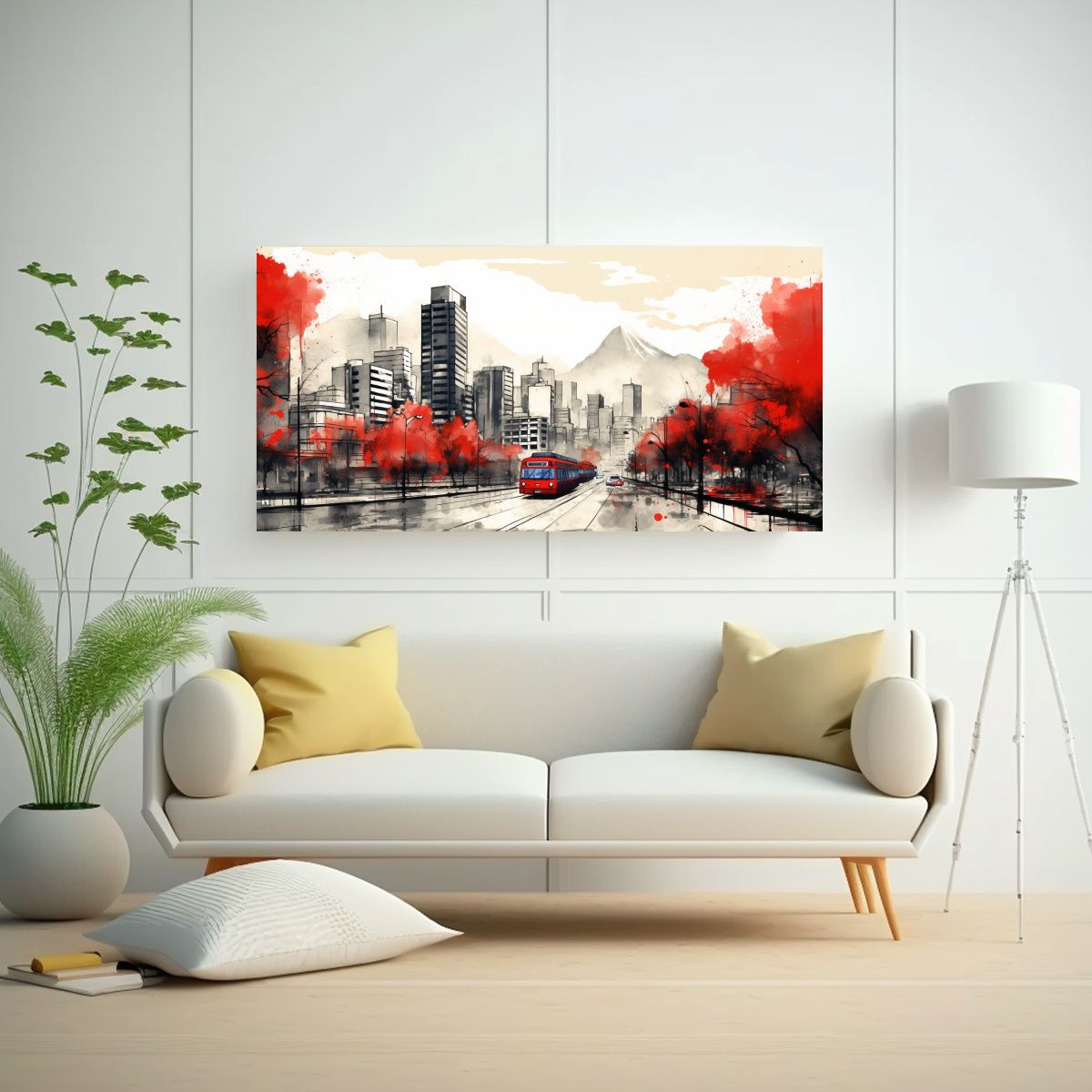 GENERICO - Pinturas De Pared Santiago En Chile En Acuarela Y 80x40 Cm