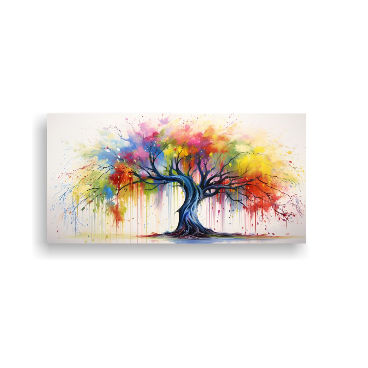 GENERICO - Arte Tela Canvas Oficina Willow Tree Colores 60x30 Cm