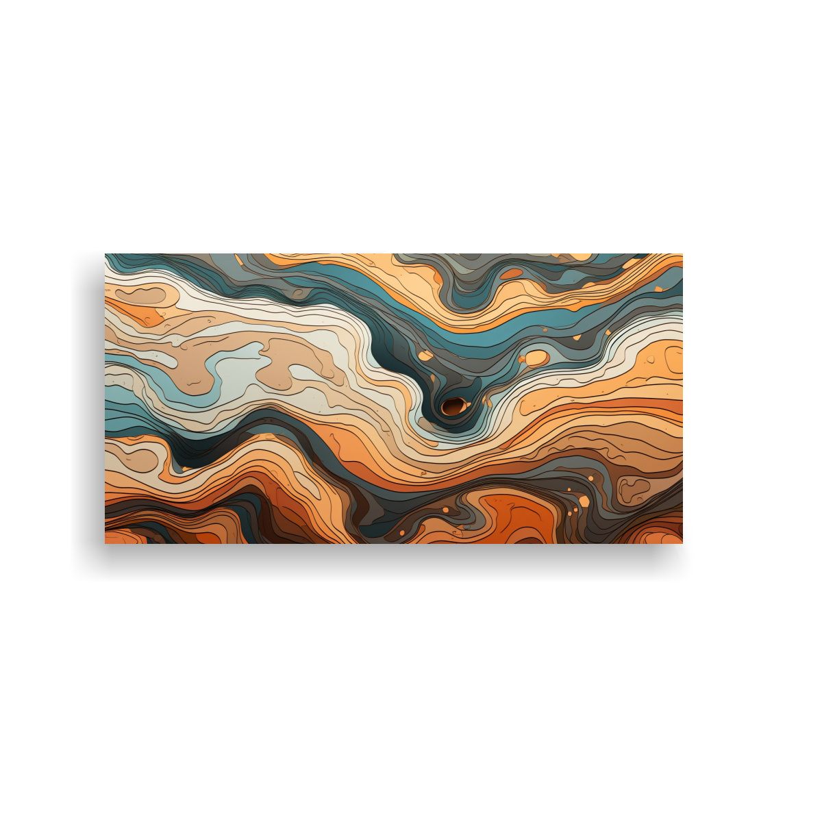 GENERICO - Pinturas Decorativas De Lienzo Vertical Con 100x50 Cm