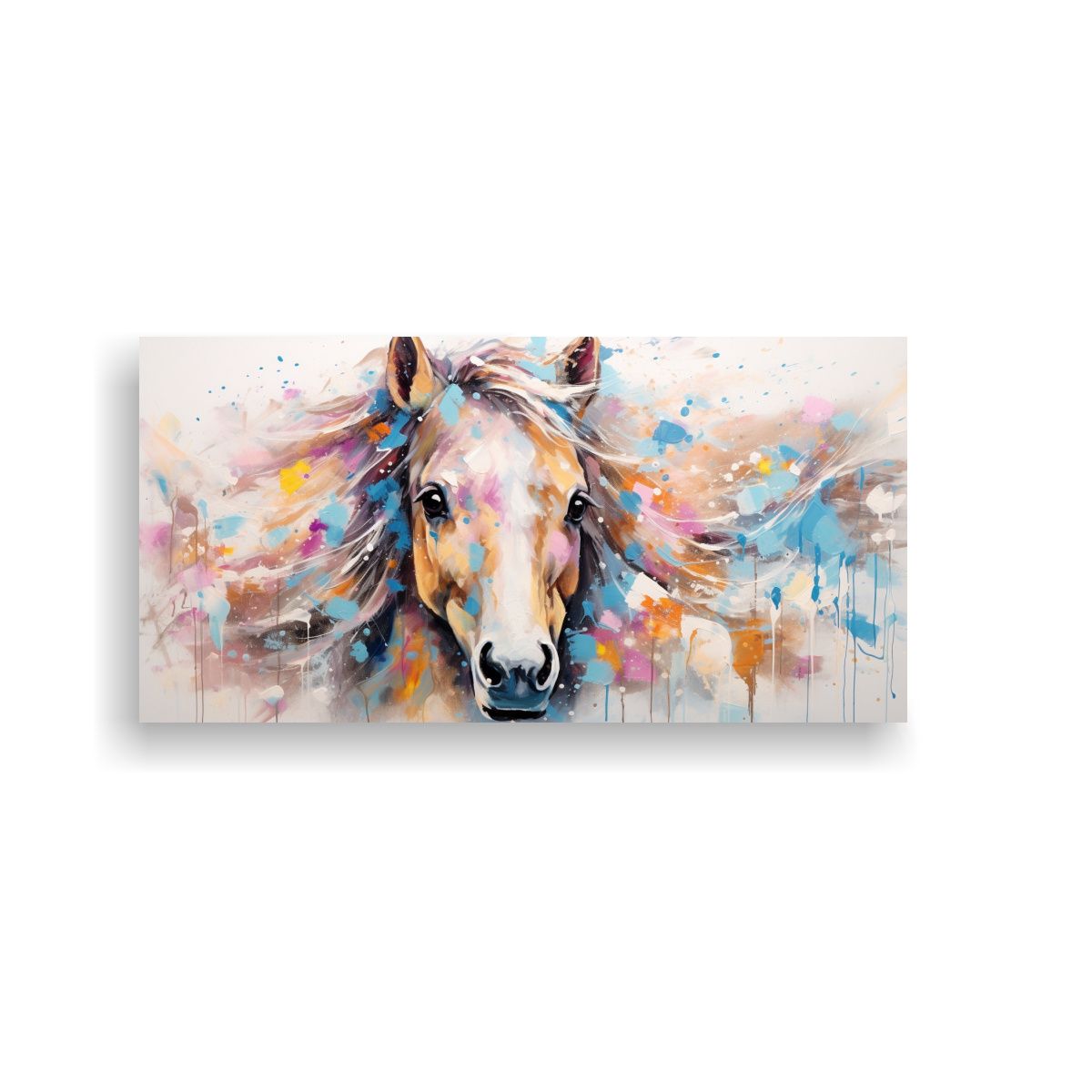 GENERICO - Pinturas Decorativas De Caballo En Miniatura En 100x50 Cm