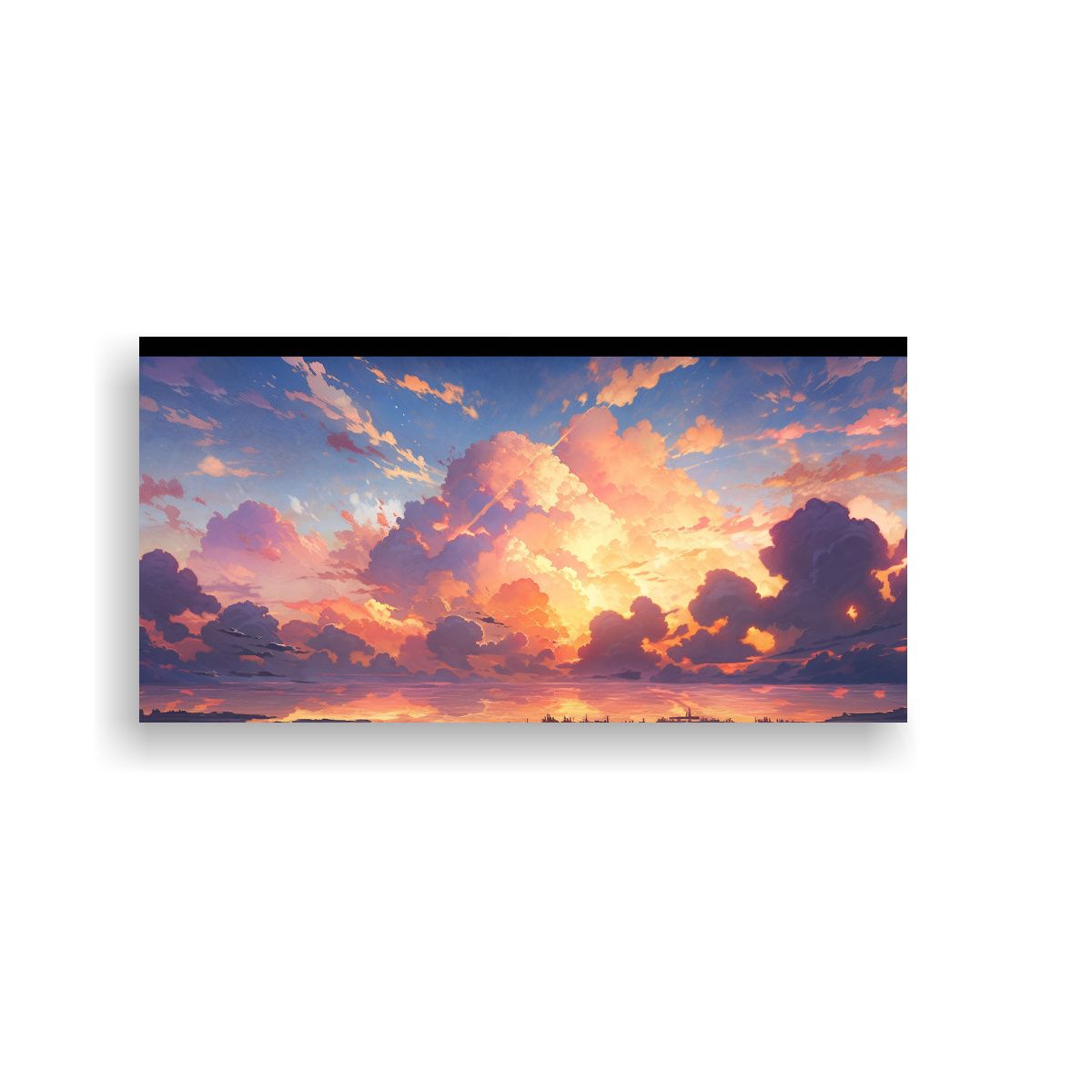 GENERICO - Pinturas De Decoración Paisajes Coloridos De 100x50 Cm