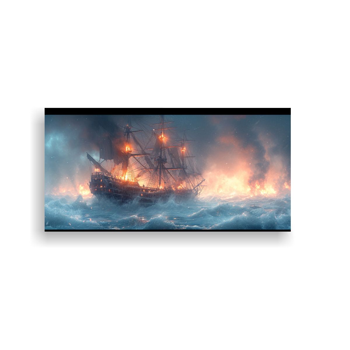 GENERICO - Pinturas Decorativas De Un Gran Barco Portugués 100x50 Cm