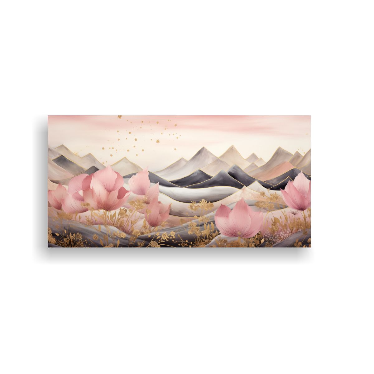 GENERICO - Paisaje De Montaña Con Estilo Elegante Y 100x50 Cm