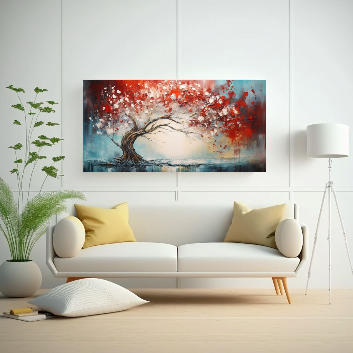 GENERICO - Lienzo De Tela Expresión Majestuosas En Estilo 100x50 Cm