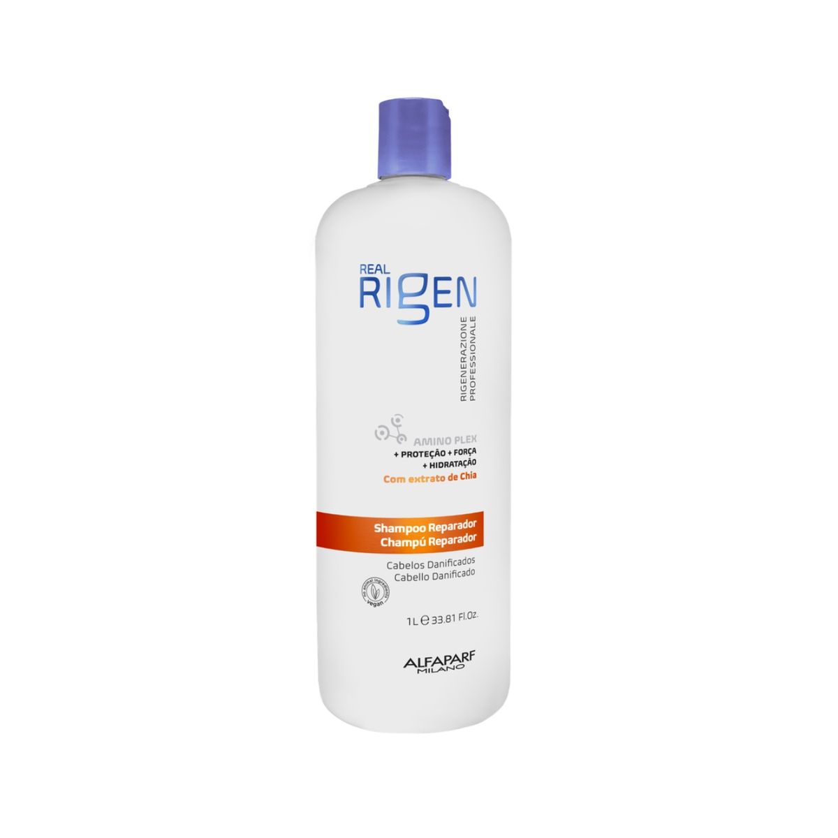 ALFAPARF MILANO - SHAMPOO ALFAPARF REAL RIGEN REPARADOR 1LT CABELLO DAÑADO