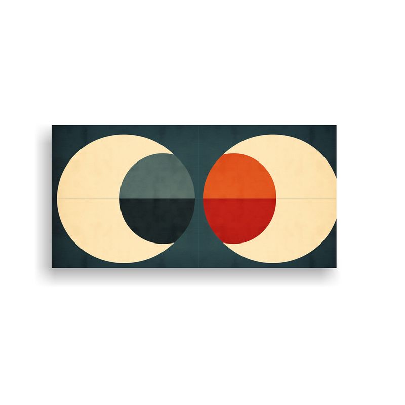 GENERICO - Pintura Lienzo Colores Salón Arte Retro 60x30 Cm