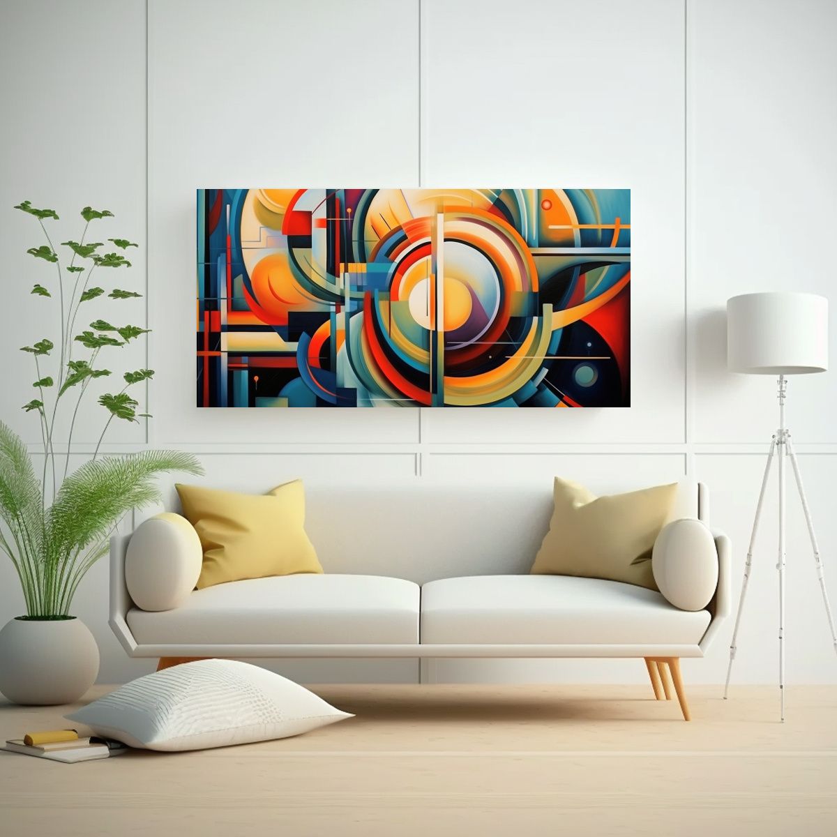 GENERICO - Pinturas Abstractas Alegres Para Decoración 100x50 Cm