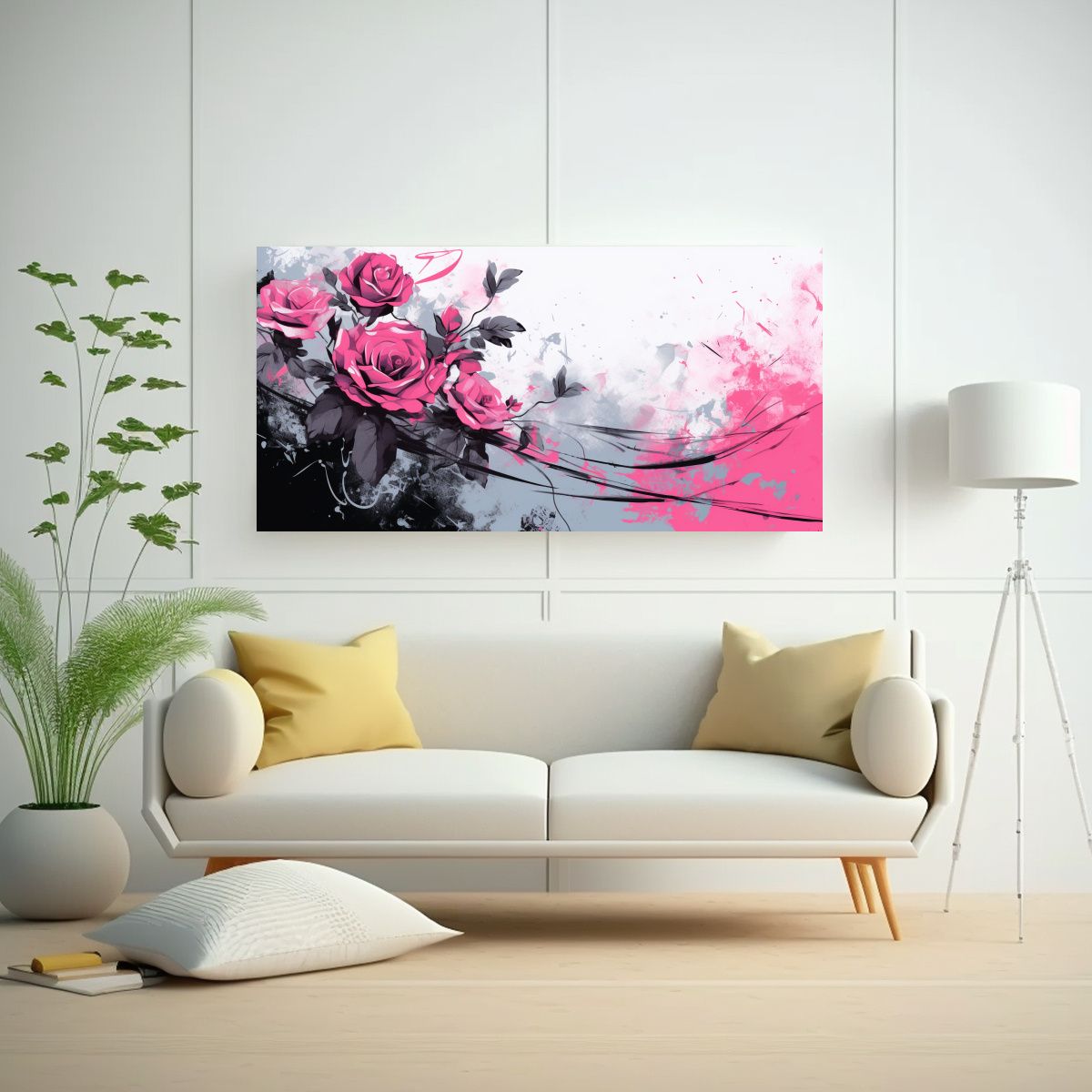 GENERICO - Pinturas De Decoración En Lienzo Estilo Juvenil 100x50 Cm