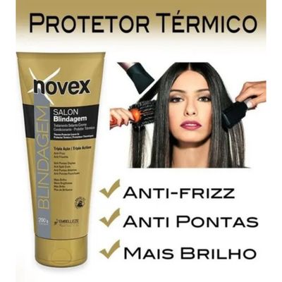 Imagen 2 del producto Protector Termico Reparador Blindagem Finalizador Novex200ml