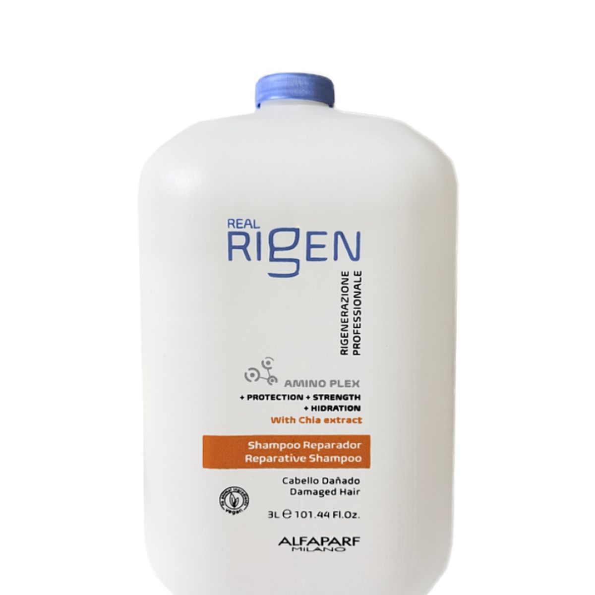 ALFAPARF MILANO - SHAMPOO ALFAPARF REAL RIGEN REPARADOR 3 LT. CABELLO DAÑADO