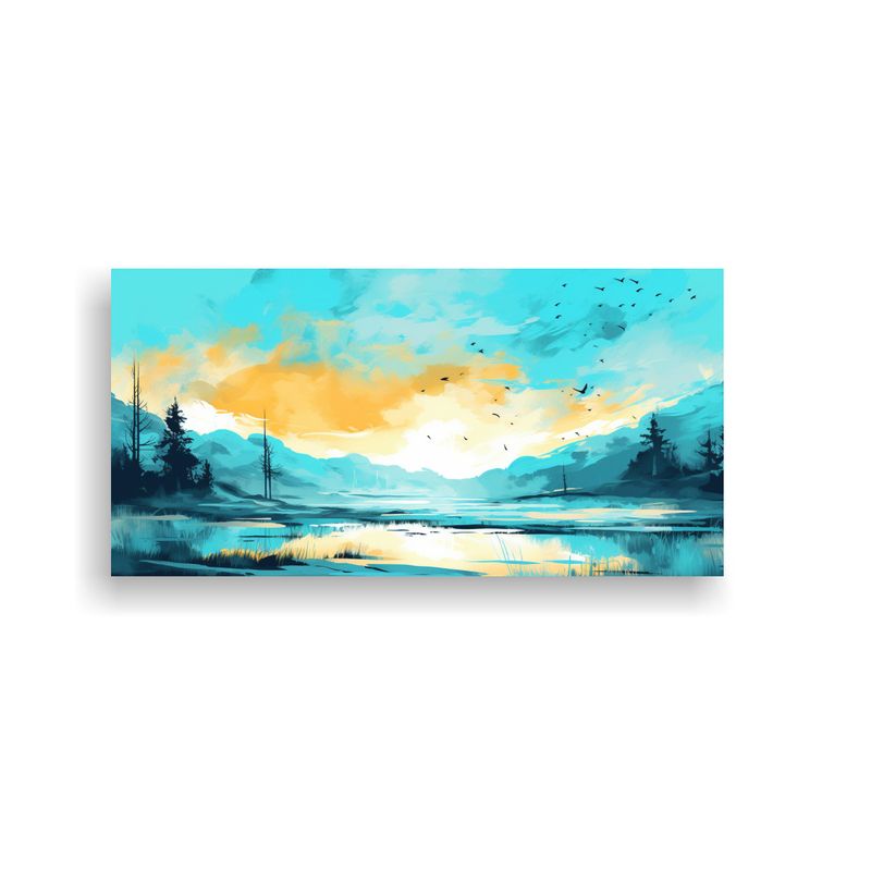 GENERICO - Pinturas Decorativas De Paisajes Primaverales Con 60x30 Cm