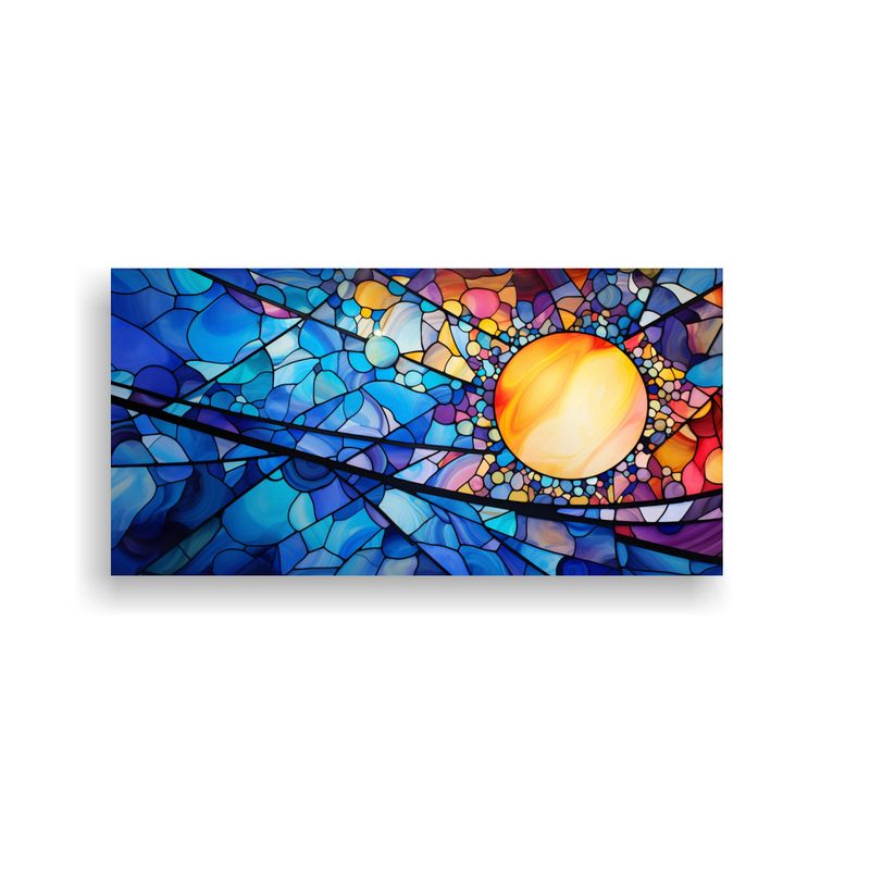 GENERICO - Cuadro Acuarela Alegre Reinterpretación 100x50 Cm