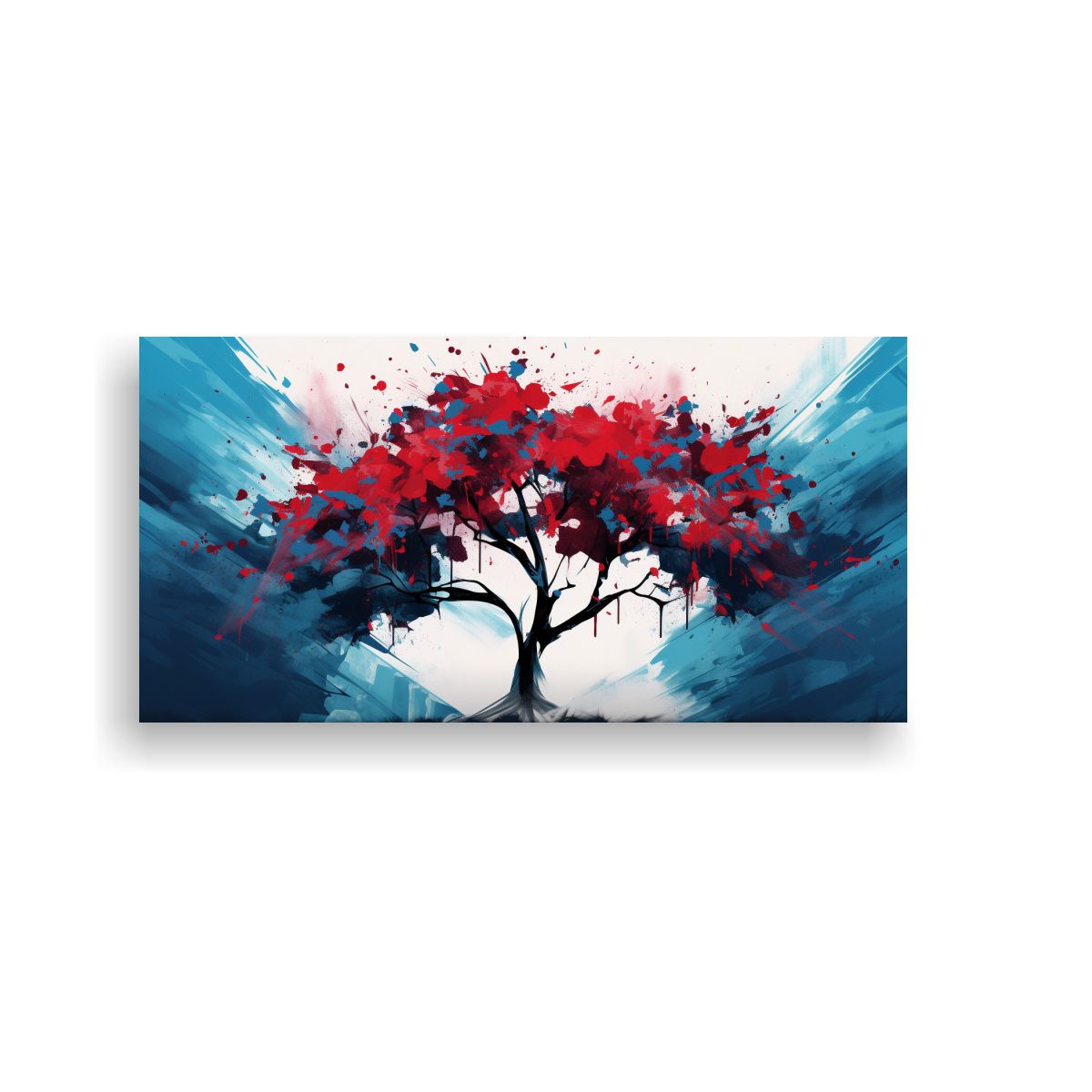 GENERICO - Cuadro Concepto Expresividad De Un Árbol 80x40 Cm