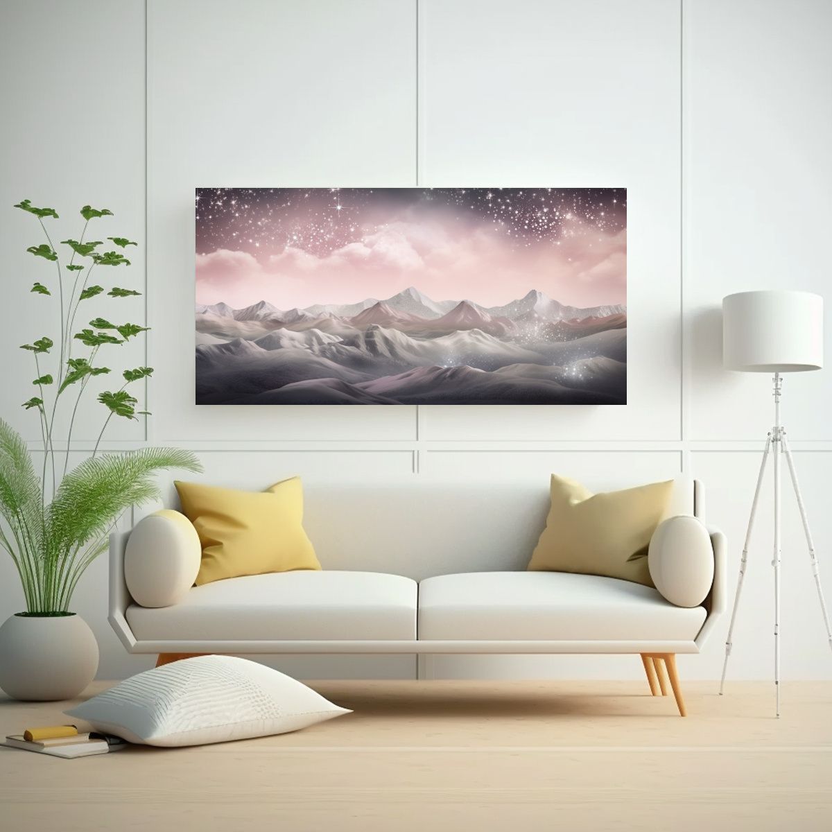 GENERICO - Paisaje De Montaña Con Estilo Elegante Y 80x40 Cm