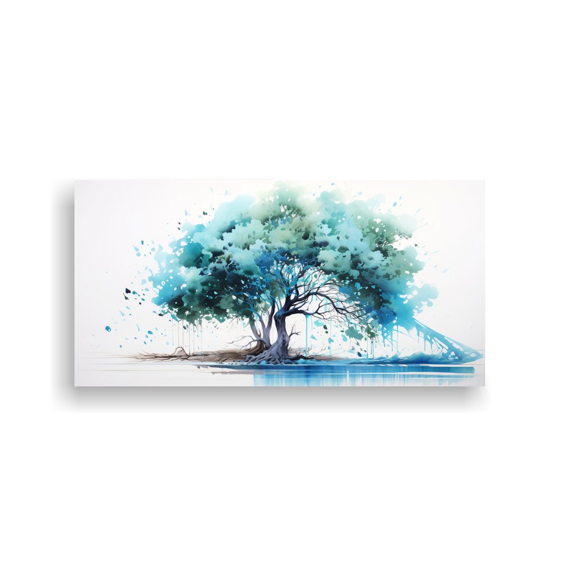 GENERICO - Pintura Abstracta Estética De Un árbol De 60x30 Cm