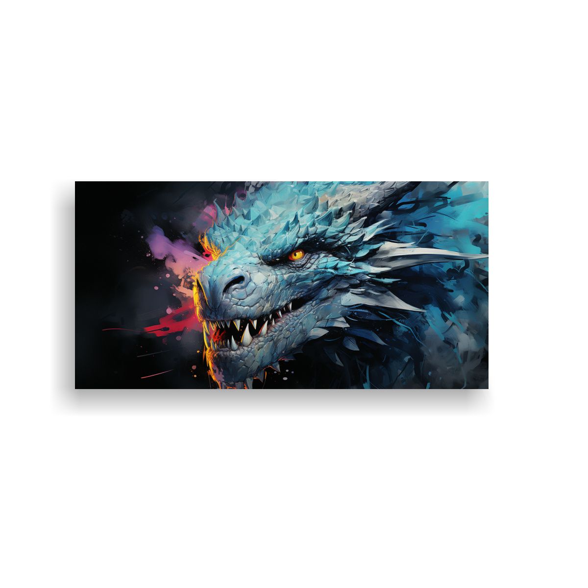 GENERICO - Pinturas Decorativas De Dragón Adorable En Tonos 100x50 Cm