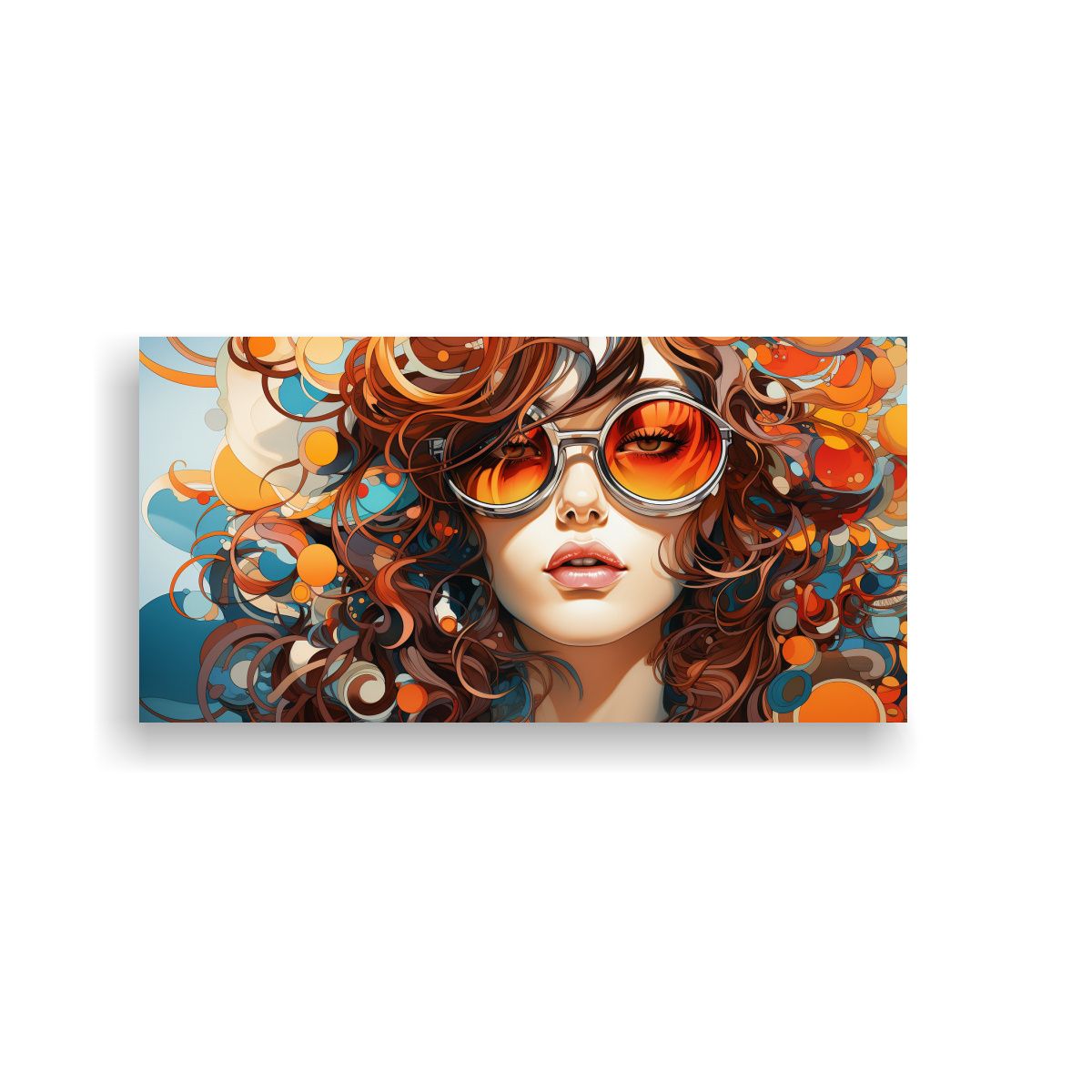 GENERICO - Cuadro Abstracto Movimiento Closeup Exótico 80x40 Cm