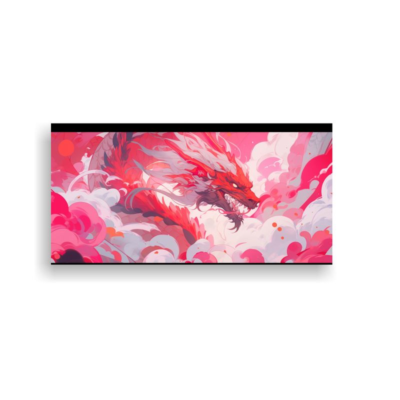 GENERICO - Lienzo De Tela Venta Colores Vibrantes A Dragón 100x50 Cm