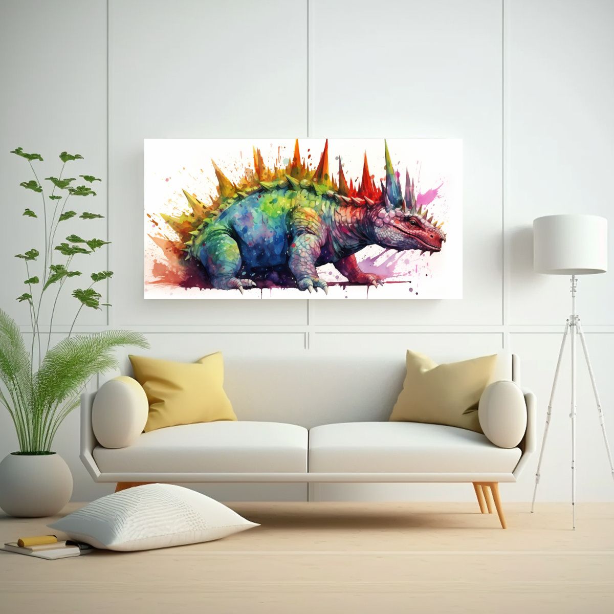 GENERICO - Pintura En Acuarela Colorida Inspirada En 60x30 Cm