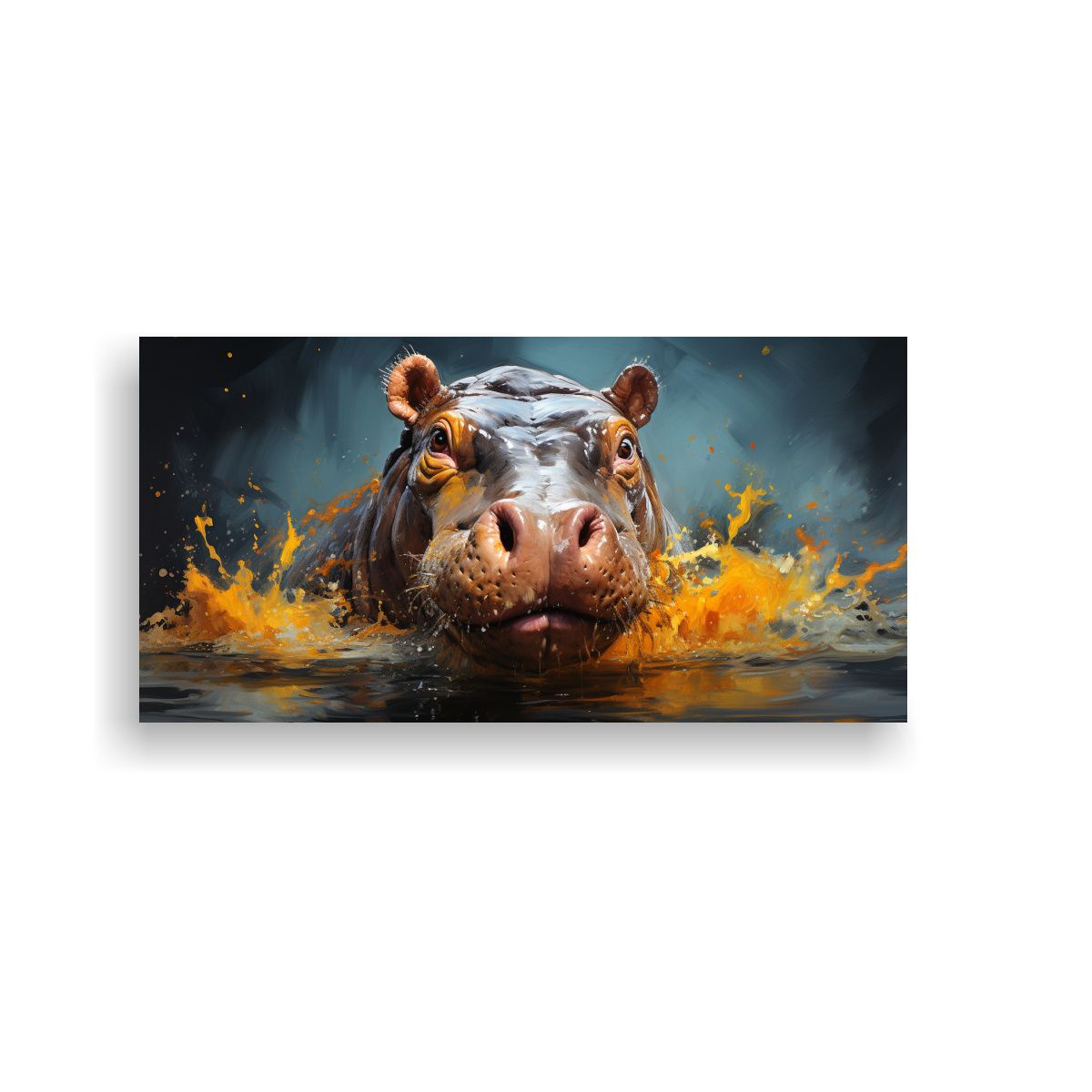 GENERICO - Cuadro En Bastidor Estilo Pintura Al Estilo Óleo 80x40 Cm